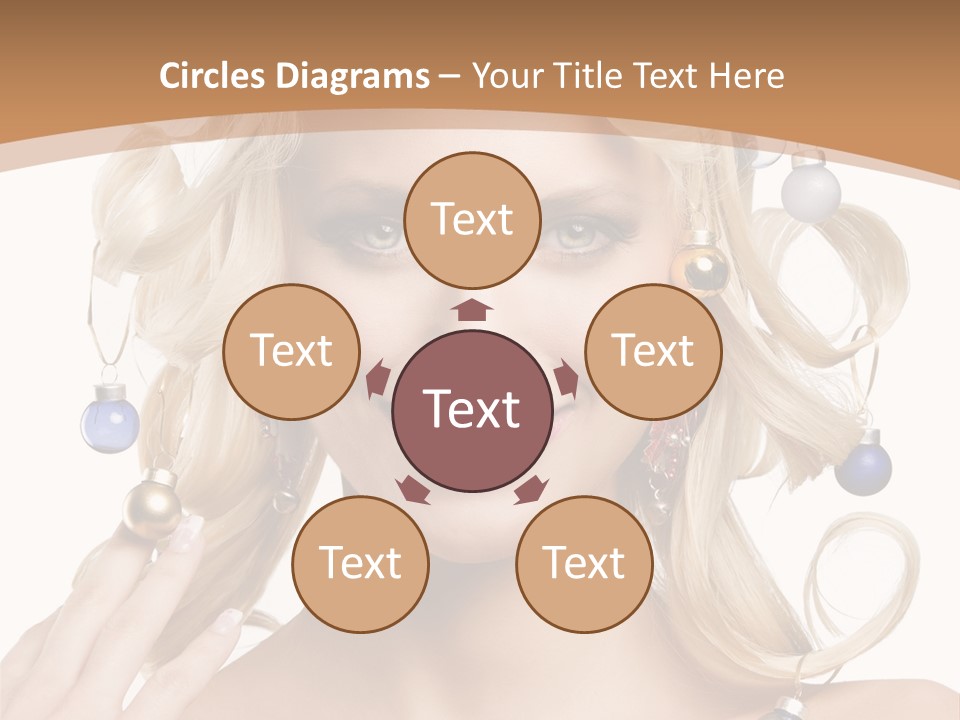 Christmas Hair PowerPoint Template