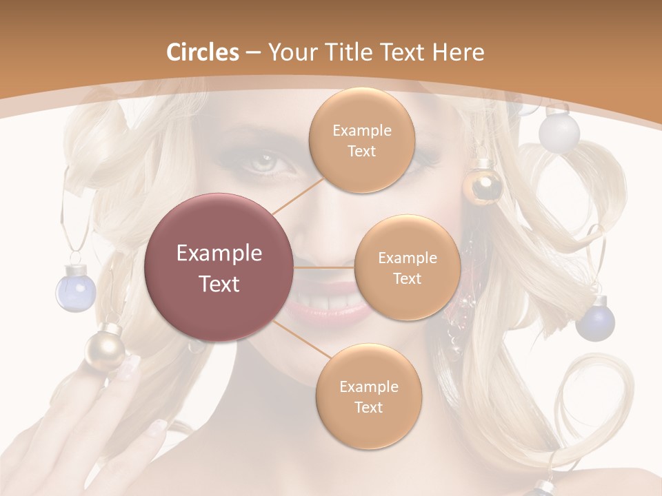 Christmas Hair PowerPoint Template