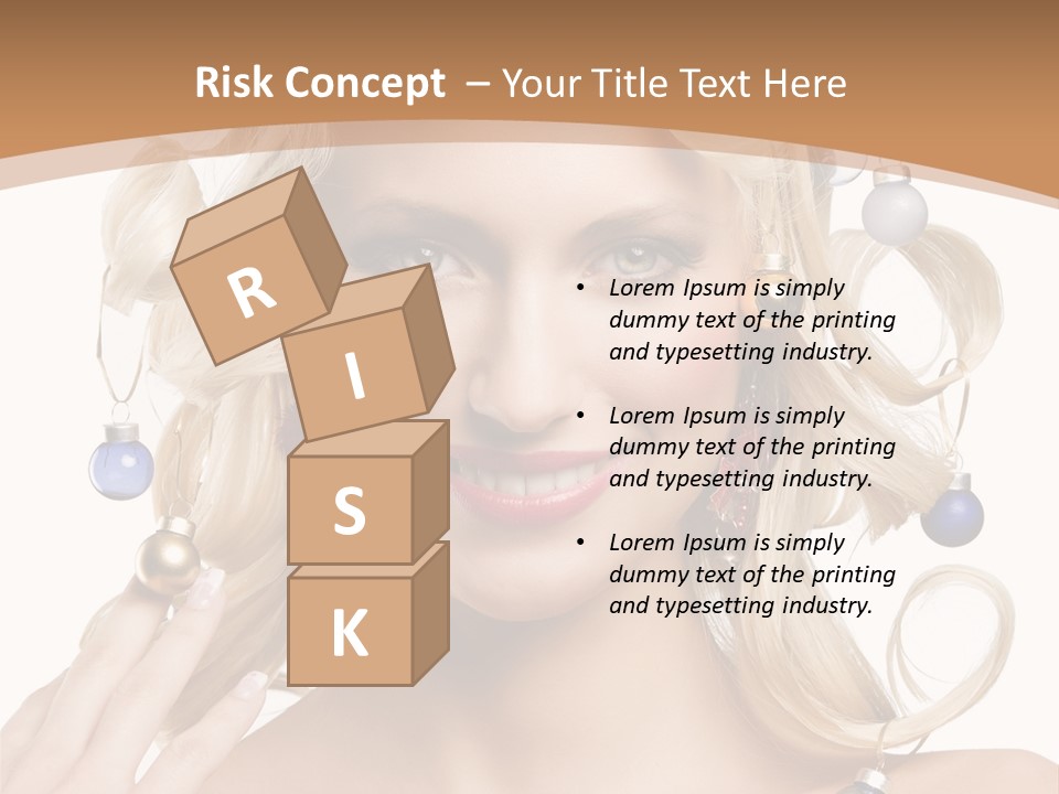 Christmas Hair PowerPoint Template