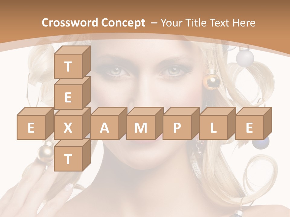 Christmas Hair PowerPoint Template