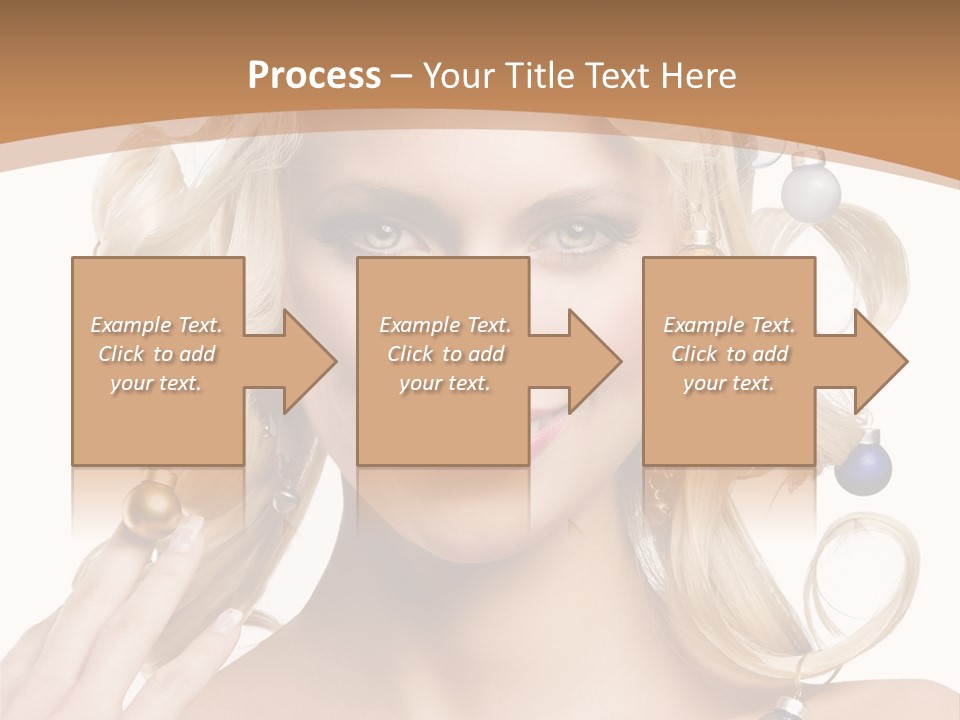 Christmas Hair PowerPoint Template