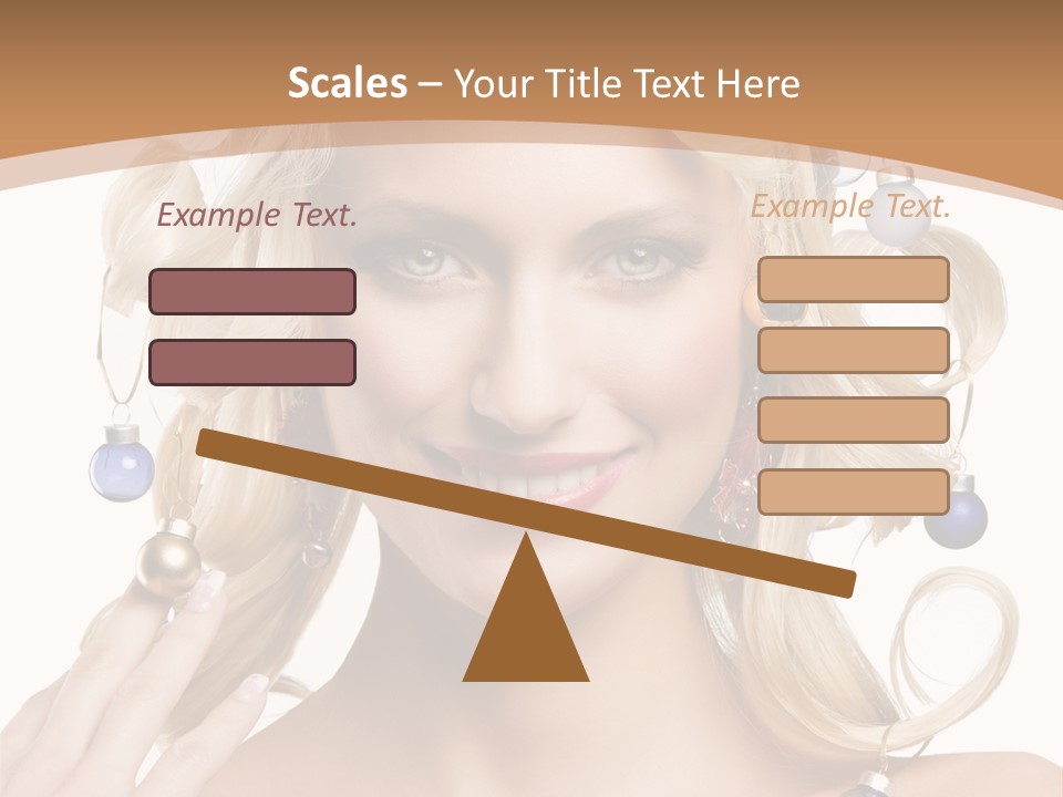 Christmas Hair PowerPoint Template