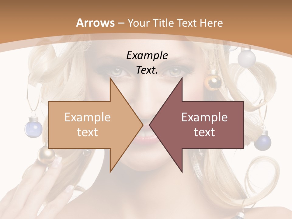 Christmas Hair PowerPoint Template