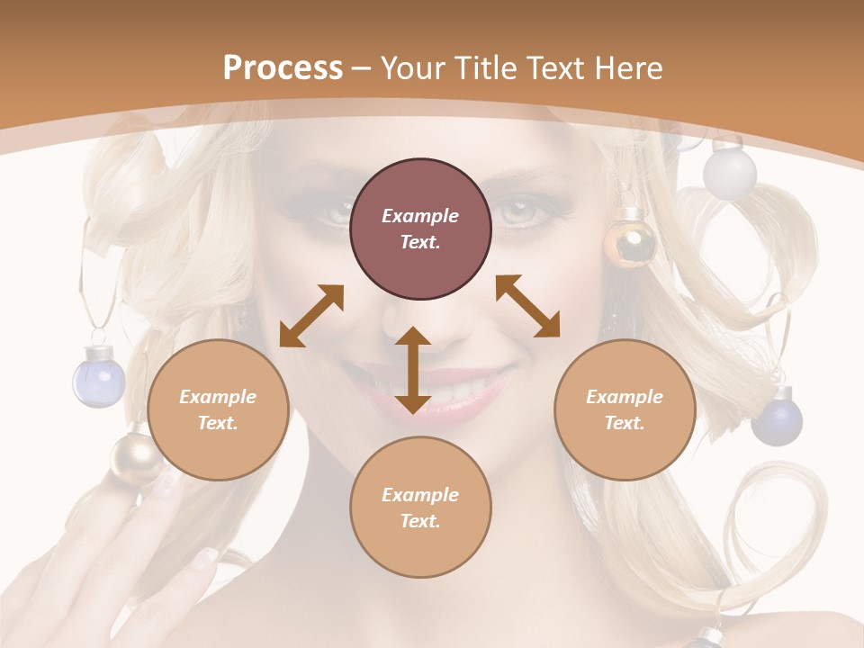 Christmas Hair PowerPoint Template