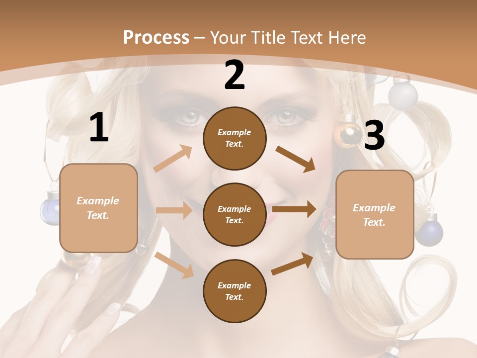 Christmas Hair PowerPoint Template