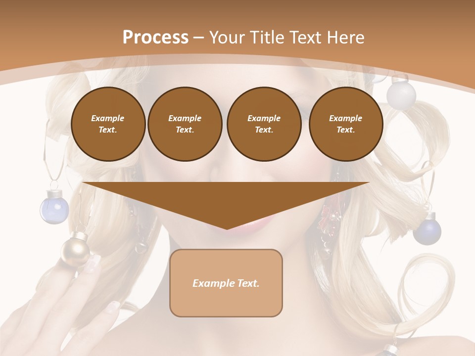 Christmas Hair PowerPoint Template