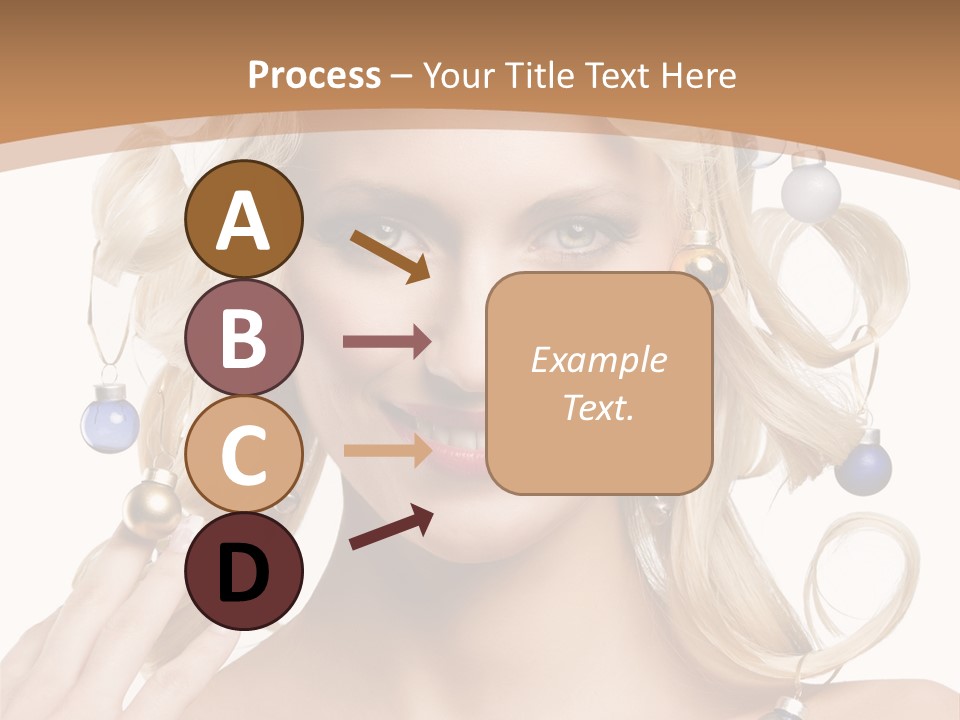 Christmas Hair PowerPoint Template