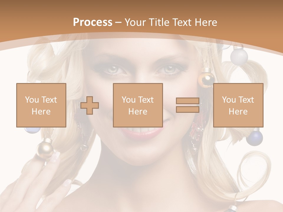 Christmas Hair PowerPoint Template