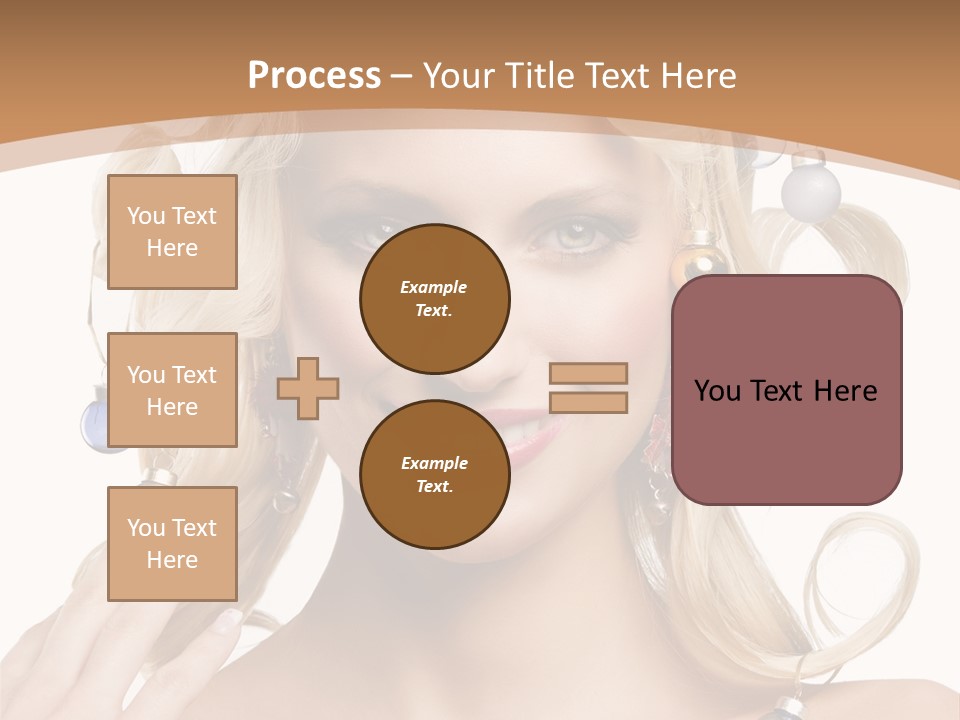 Christmas Hair PowerPoint Template