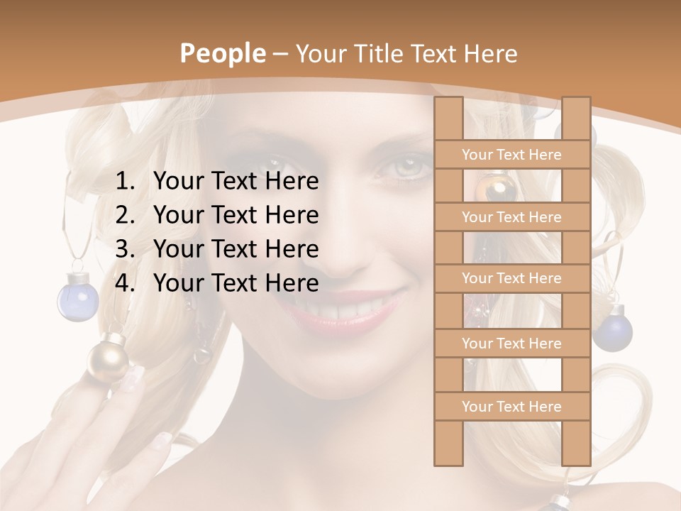 Christmas Hair PowerPoint Template