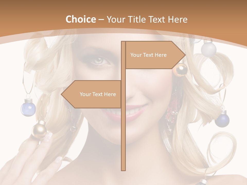 Christmas Hair PowerPoint Template