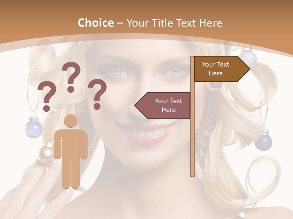 Christmas Hair PowerPoint Template