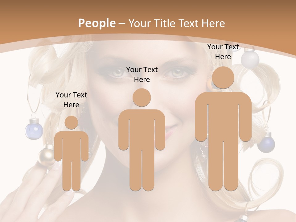 Christmas Hair PowerPoint Template