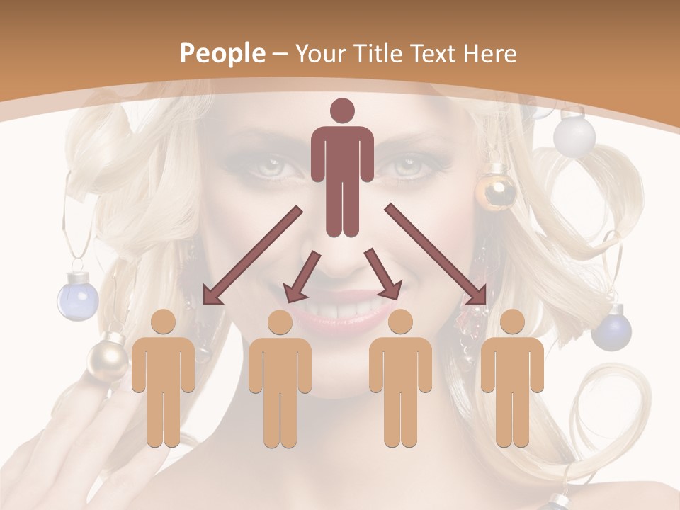 Christmas Hair PowerPoint Template