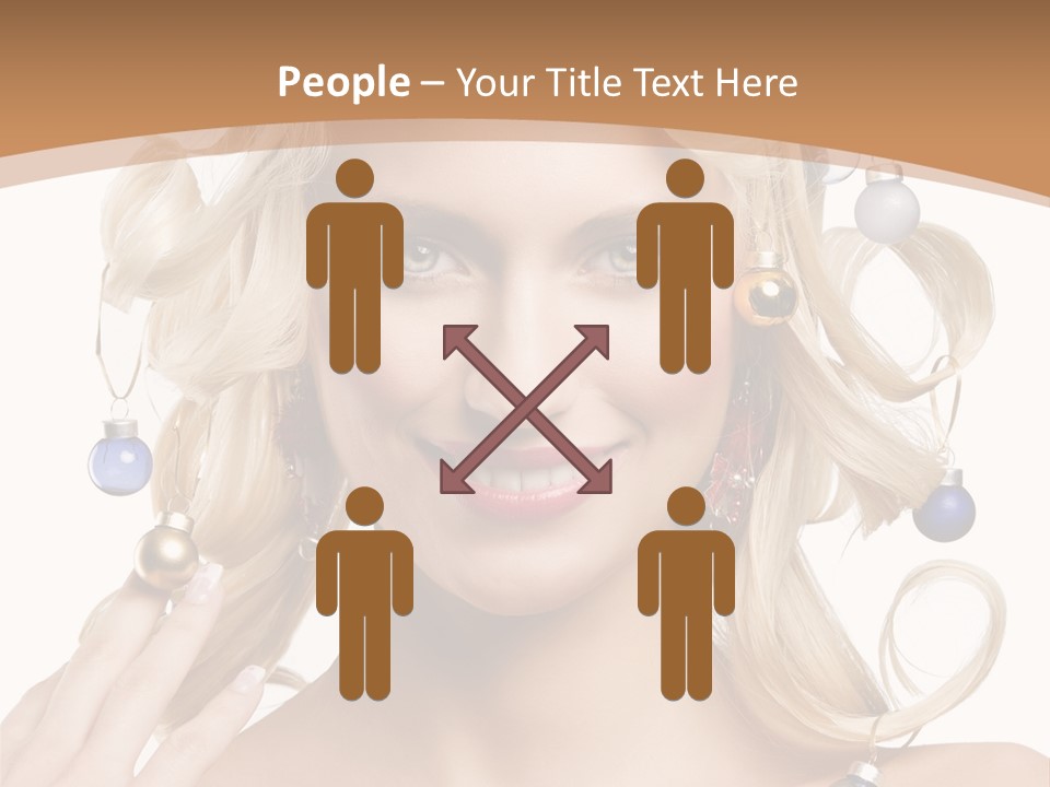 Christmas Hair PowerPoint Template