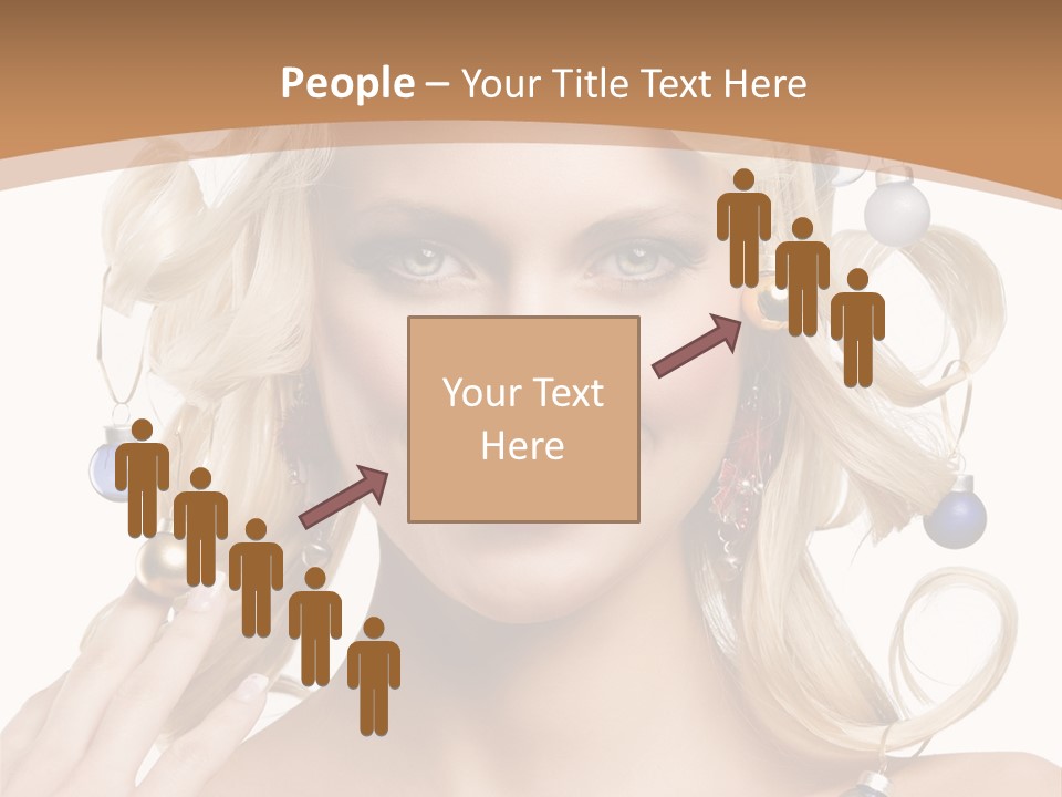 Christmas Hair PowerPoint Template