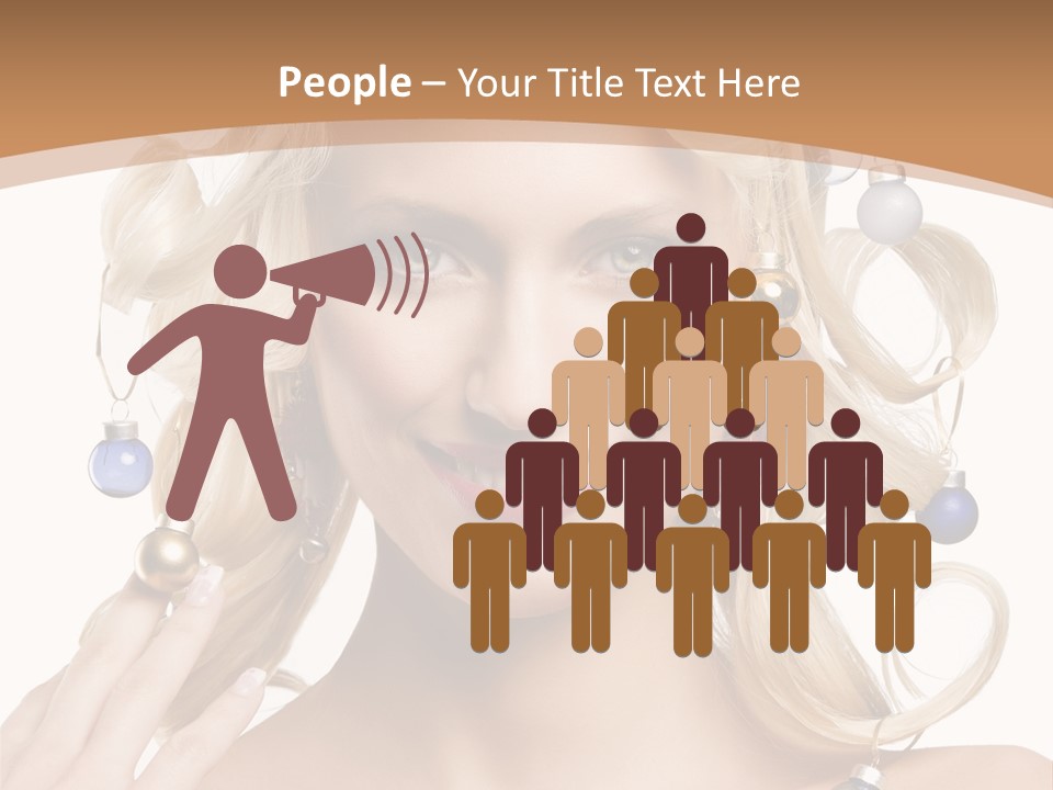 Christmas Hair PowerPoint Template