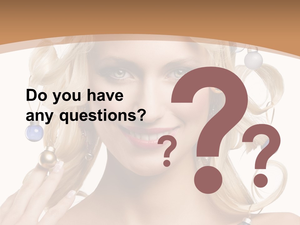 Christmas Hair PowerPoint Template