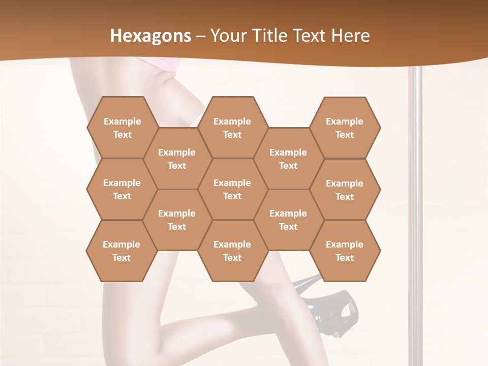 Smiling Underwear Exercising PowerPoint Template