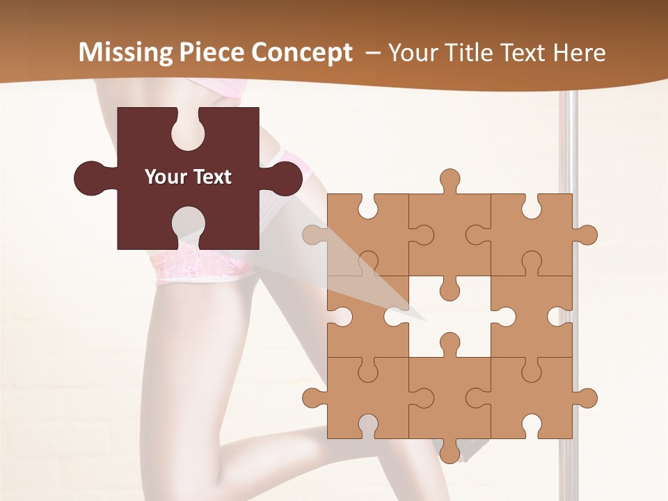 Smiling Underwear Exercising PowerPoint Template