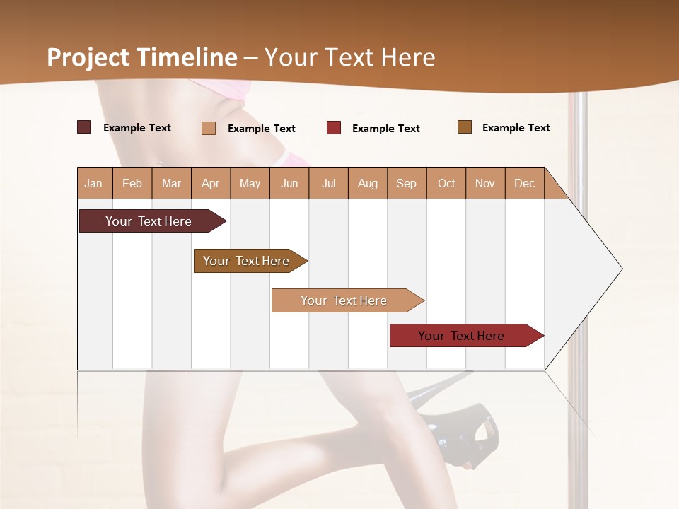 Smiling Underwear Exercising PowerPoint Template