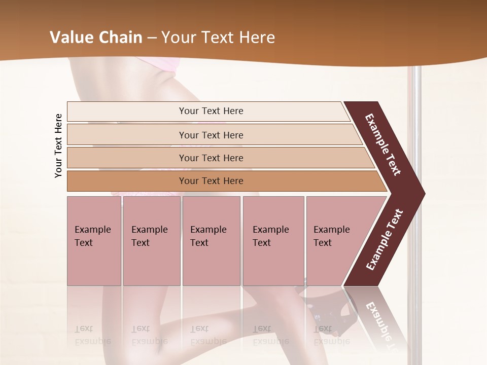 Smiling Underwear Exercising PowerPoint Template