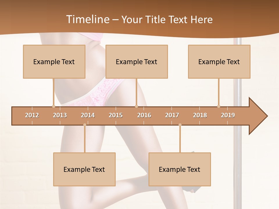 Smiling Underwear Exercising PowerPoint Template