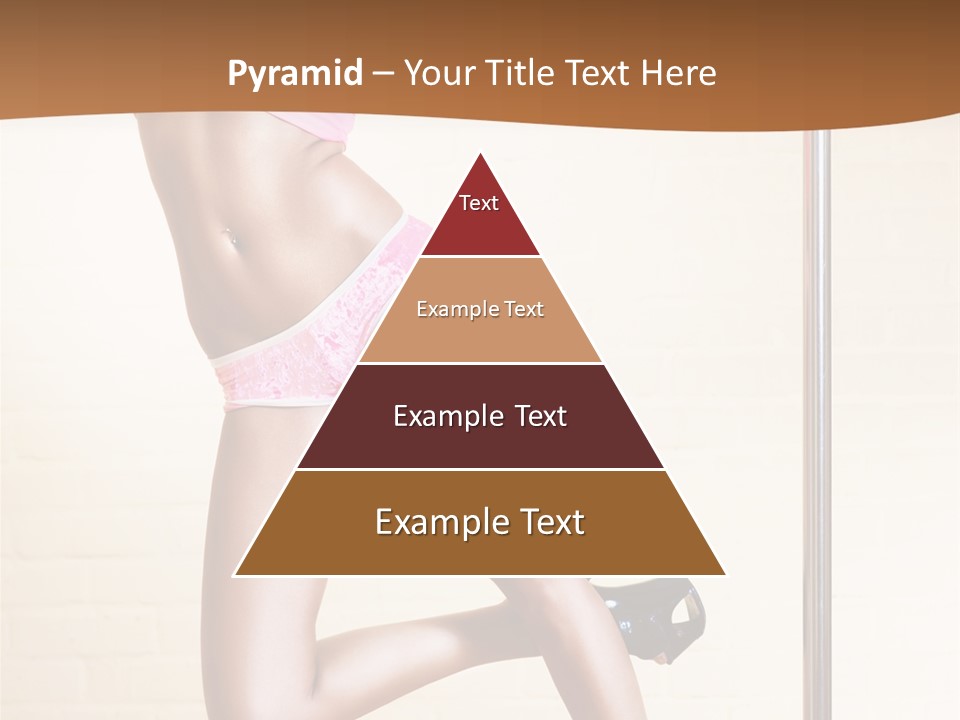 Smiling Underwear Exercising PowerPoint Template