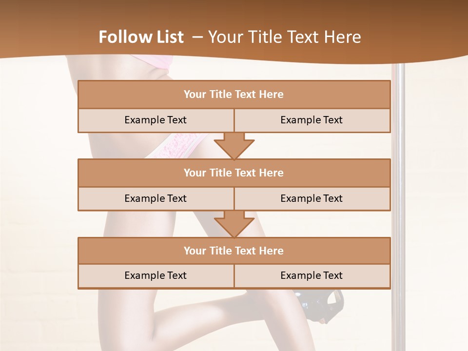 Smiling Underwear Exercising PowerPoint Template