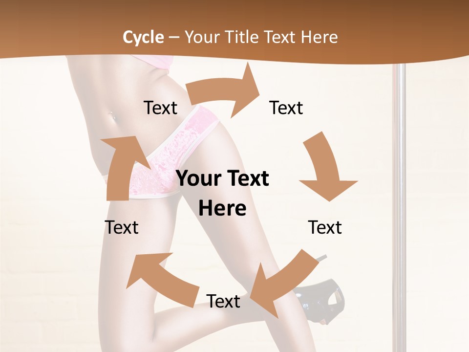 Smiling Underwear Exercising PowerPoint Template