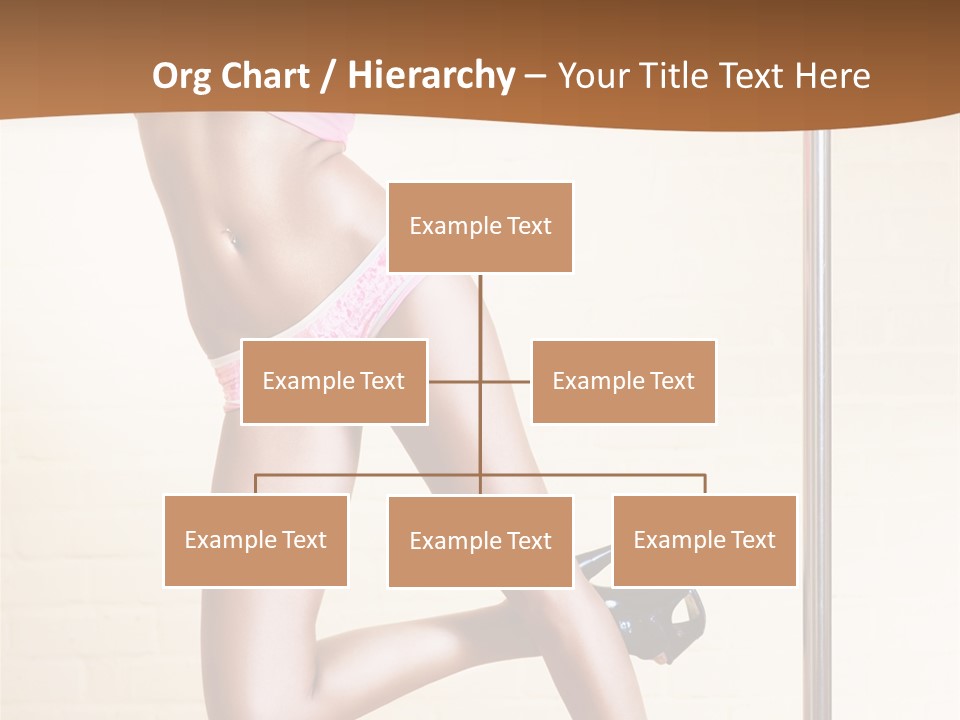 Smiling Underwear Exercising PowerPoint Template