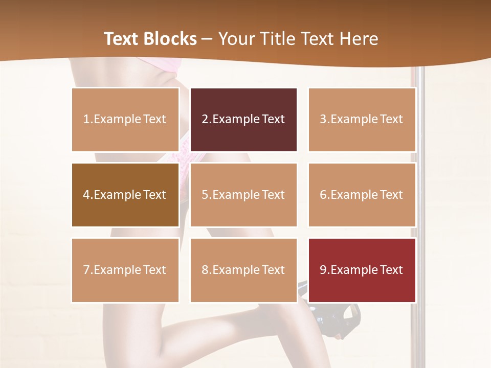 Smiling Underwear Exercising PowerPoint Template