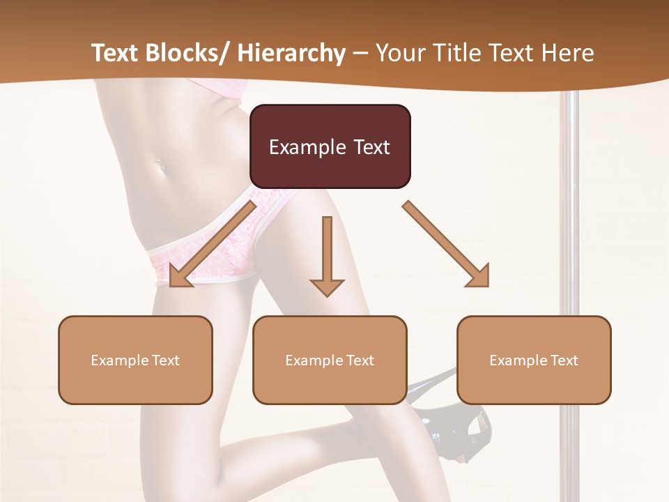 Smiling Underwear Exercising PowerPoint Template