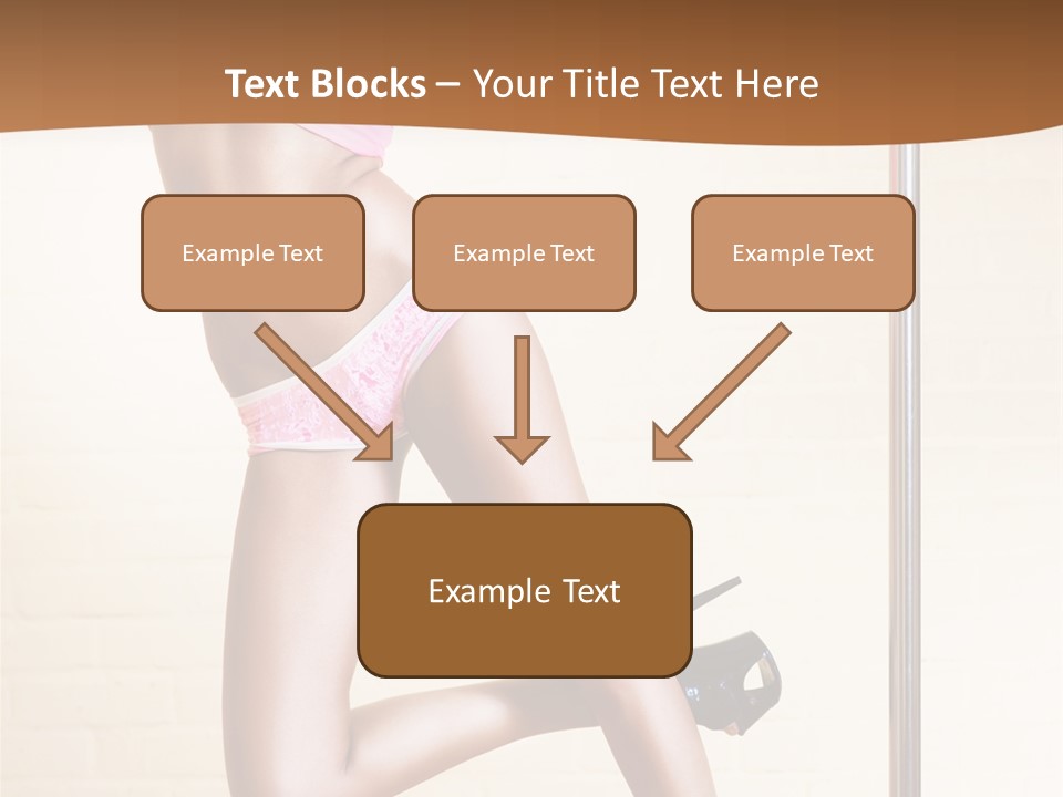 Smiling Underwear Exercising PowerPoint Template