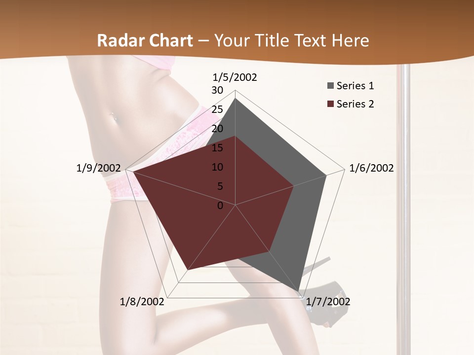 Smiling Underwear Exercising PowerPoint Template