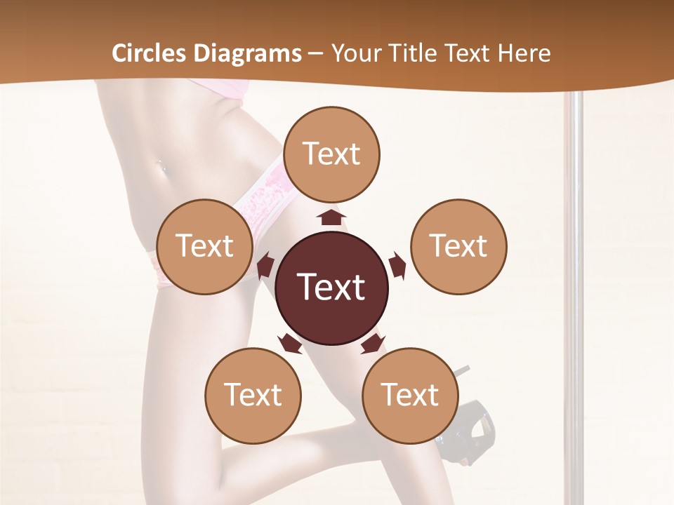 Smiling Underwear Exercising PowerPoint Template