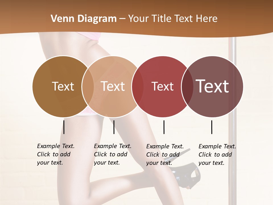 Smiling Underwear Exercising PowerPoint Template