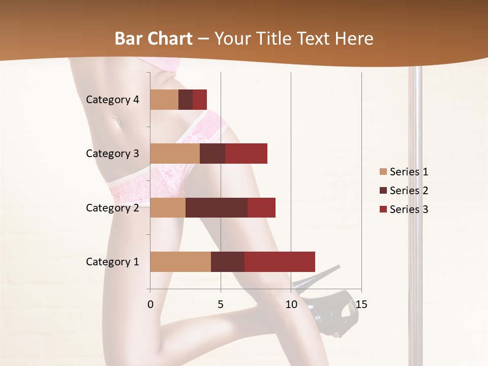Smiling Underwear Exercising PowerPoint Template