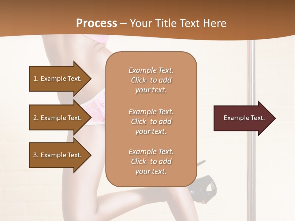 Smiling Underwear Exercising PowerPoint Template