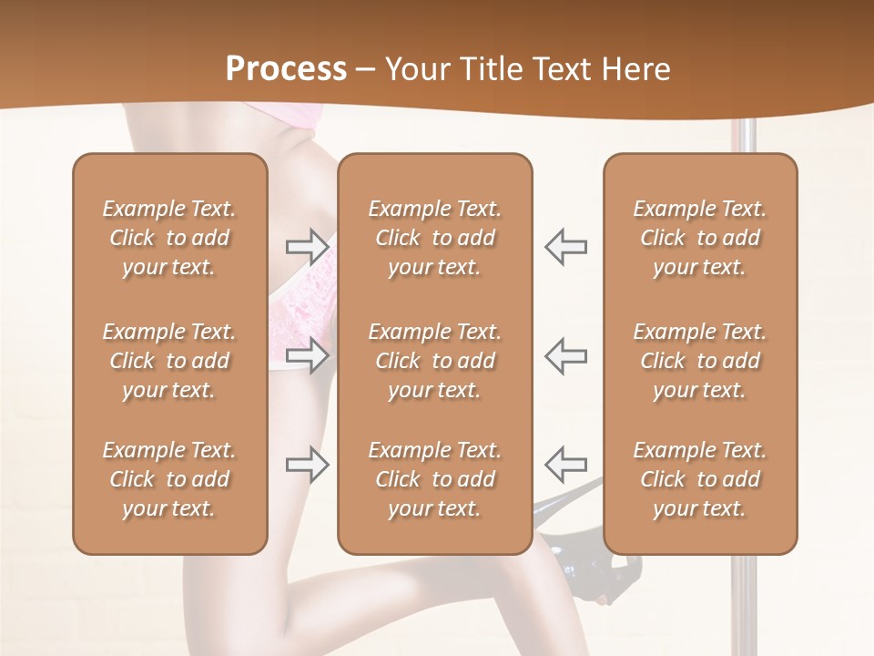 Smiling Underwear Exercising PowerPoint Template