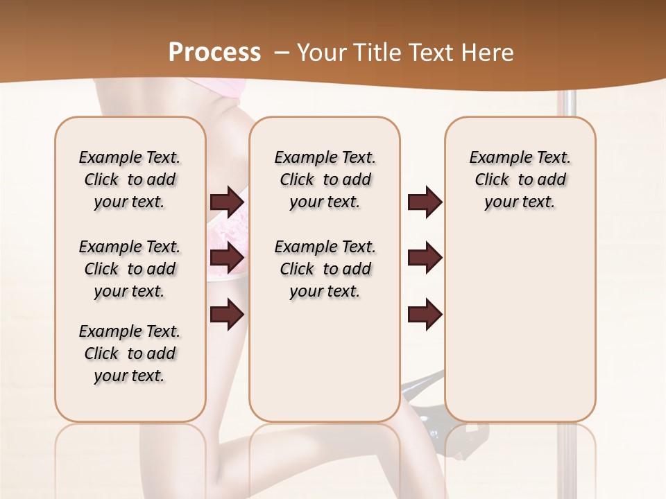 Smiling Underwear Exercising PowerPoint Template