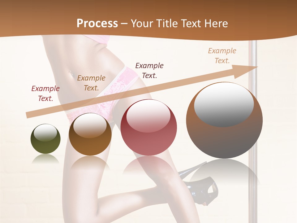 Smiling Underwear Exercising PowerPoint Template