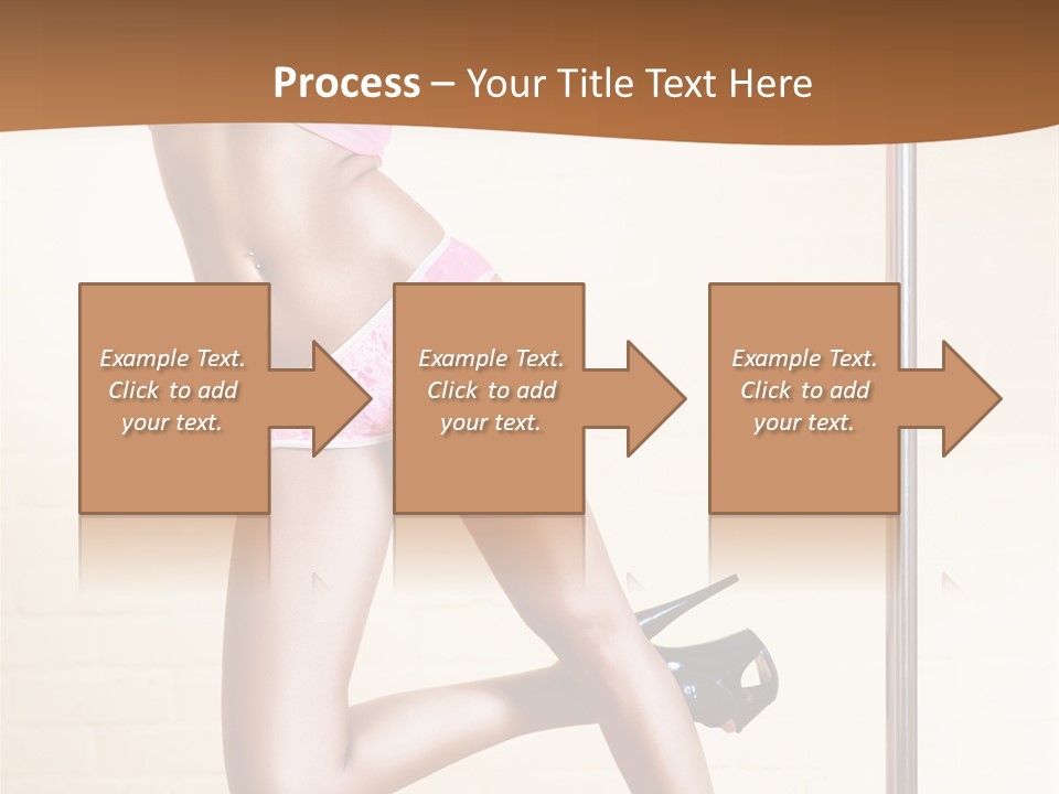 Smiling Underwear Exercising PowerPoint Template