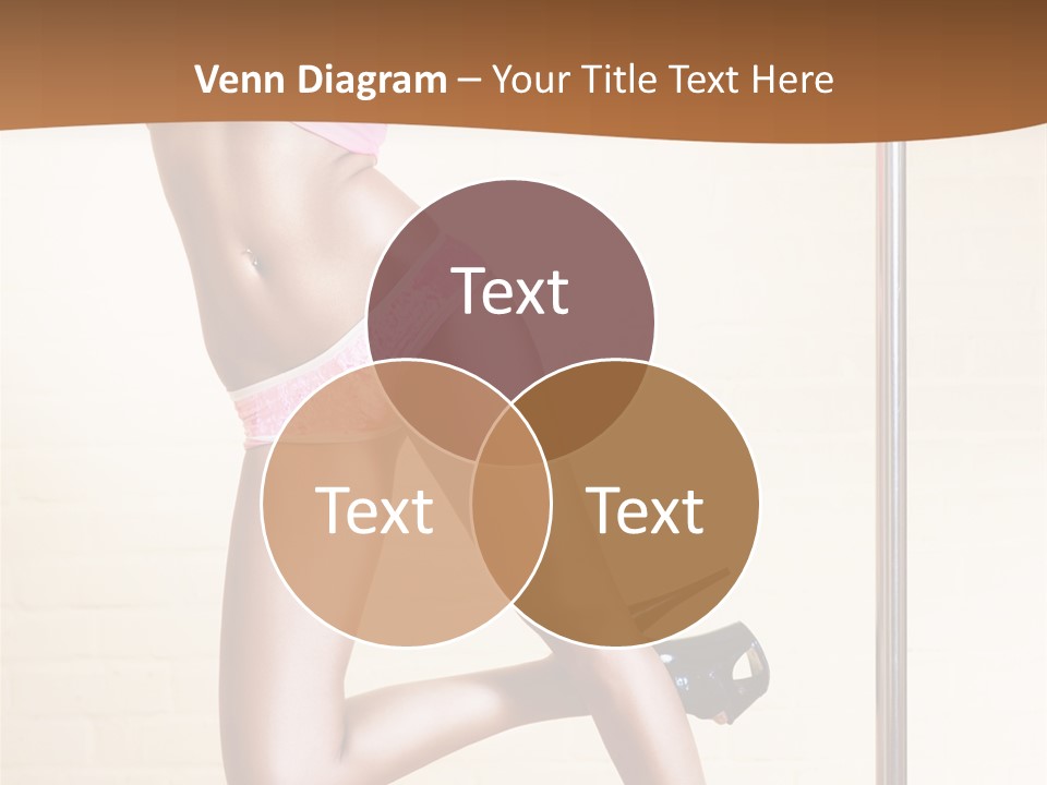 Smiling Underwear Exercising PowerPoint Template