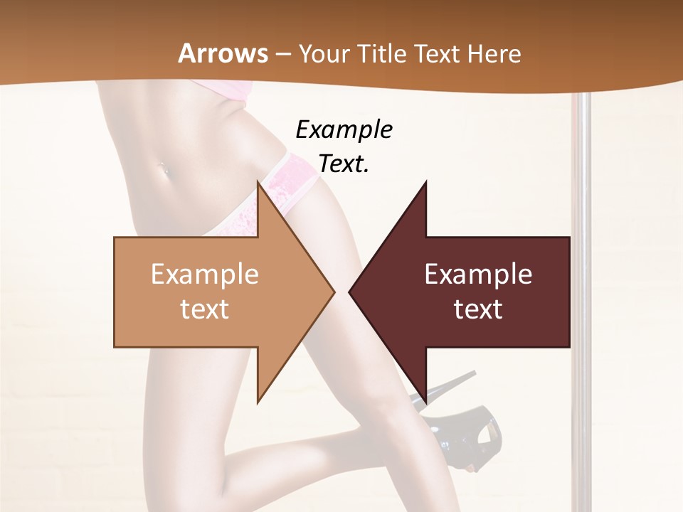 Smiling Underwear Exercising PowerPoint Template