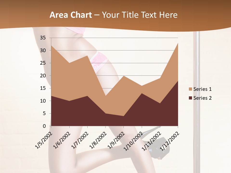 Smiling Underwear Exercising PowerPoint Template
