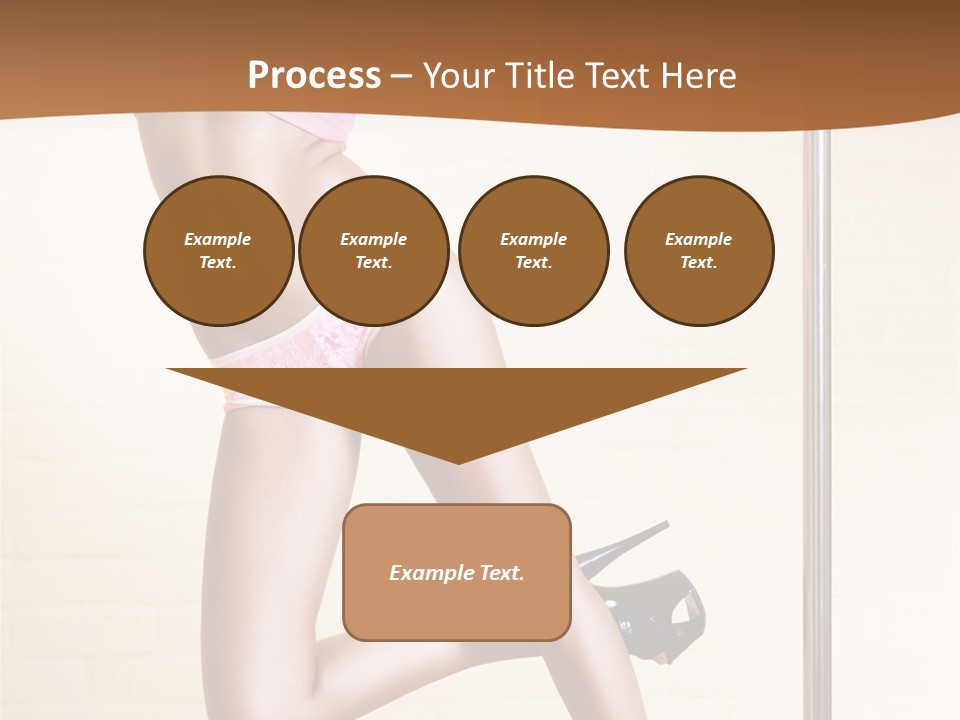 Smiling Underwear Exercising PowerPoint Template