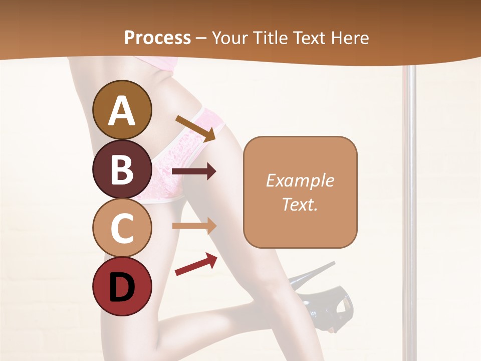 Smiling Underwear Exercising PowerPoint Template
