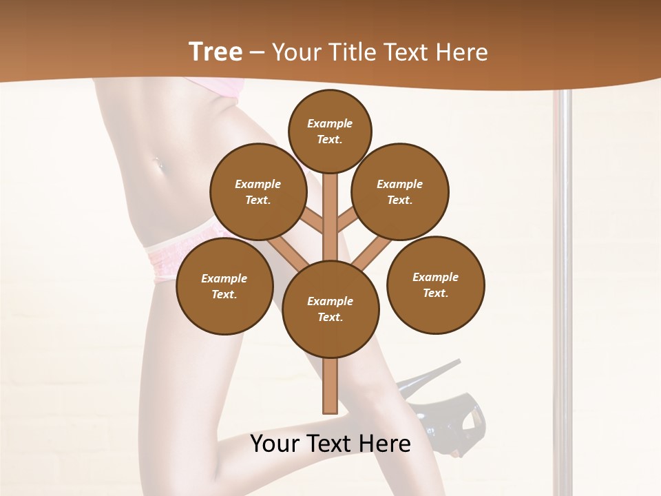 Smiling Underwear Exercising PowerPoint Template