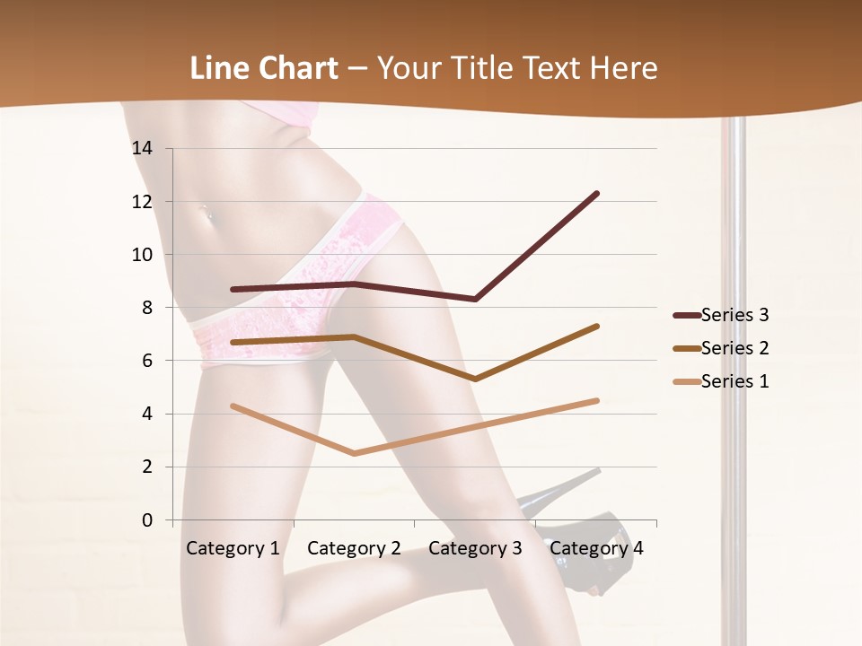 Smiling Underwear Exercising PowerPoint Template
